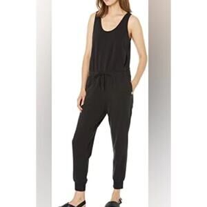 Ugg Esmerelda Micro Terry Black Sleeveless Jumpsuit Size Extra Small - New $98